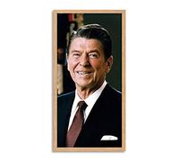 Official Portrait US President Ronald Reagan Photo Framed Wall Art Print Long 25X12 Inch