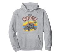Official Post Malone Posty Co Truck Pullover Hoodie, Adult Unisex, Heather Grey, Small