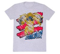 Official Power Rangers Goldar Unisex Heather Grey T-Shirt, Medium