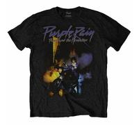 Official Prince T Shirt Purple Rain Album Cover Black Classic Rock Metal Band