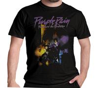 Official Prince T Shirt Purple Rain Album Cover Licensed Tee Black New S To 5XL