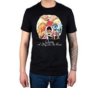 Official Queen A Day at The Races T-Shirt Band Album We Will Rock You Black