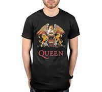 (XXL, Black) Queen Classic Crest T Shirt