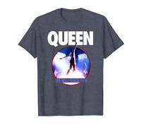 Official Queen We Will Rock You T-Shirt T-Shirt, Men, Heather Blue, Large