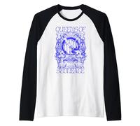 Official Queens Of The Stone Age Illustrated Raglan Baseball Tee