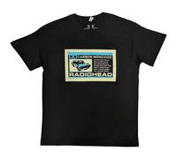 Radiohead T Shirt Carbon Patch Band Logo new Official Mens Black