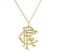 Official Rangers 18ct Gold Plated Silver Crest Pendant & Chain - Hallmarked Licensed Gift