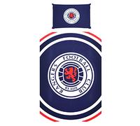 Official Rangers FC 'Pulse' Reversible Single Duvet Quilt Cover Set