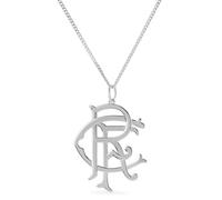 Official Rangers Sterling Silver RFC Scroll Pendant & Chain with Bale - 925 Hallmarked Licensed Gift