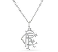 Official Rangers Sterling Silver Small RFC Scroll Pendant & Chain - 925 Hallmarked Licensed Gift