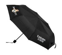 Official Real Madrid Manual Umbrella | Heavy Duty Folding Sports Umbrella for Fans