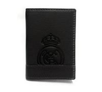 Official Real Madrid Wallet - 100% Legitimate Leather with RFID Protection, Exclusive Design with Club Crest. Gift for Men., brown, De mano, Classic