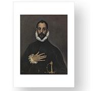 Official Reproduction of the Prado Museum "The Knight of the Hand on the Chest"