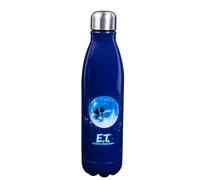 OFFICIAL RETRO 80'S E.T BLUE STAINLESS STEEL WATER DRINKS SPORTS BOTTLE