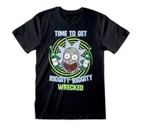 Official Rick and Morty Riggity Wrecked T-Shirt Funny Fan Apparel Gift Outfit