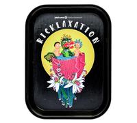 Official Rick and Morty Rolling Tray 19 x 25 cm - Smoking Supplies - Cigarette Accessories - Recyclable Plastic - Original Gift (Ricklaxation)