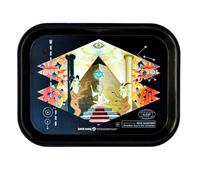 Official Rick and Morty Rolling Tray 19 x 25 cm - Smoking Supplies - Cigarette Accessories - Recyclable Plastic - Original Gift