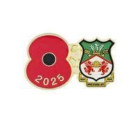 Official Royal British Legion AFC Wrexham Poppy Football Pin 2025