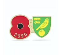 Official Royal British Legion Norwich City Poppy Football Pin 2025