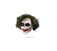Official Rubies 4526NS The Joker 3/4 Vinyl Mask With Wig Masks DC