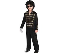 Official Rubie's Child's Michael Jackson Black Military Jacket - Medium