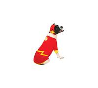 Rubie's mens Official Rubie s DC Comic Flash Pet Dog Costume Super Hero Gift Size Large, Red/Yellow, L UK Halloween Halloween