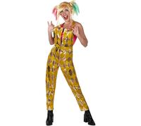 Rubie's Official DC Comic Harley Quinn Gold Jumpsuit Costume, Birds of Prey Movie Style, Ladies Size Medium Halloween Halloween