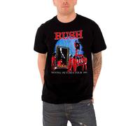 Rush T Shirt Mens Moving Pictures Tour 81 Band Logo Official Black L