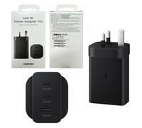 Official Samsung 65W UK Fast Charger Plug USB-C USB-A Ports Power Adapter Only