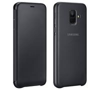 Genuine Samsung Original A6 Wallet Folio Flip Cover Case - Black