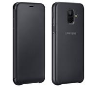 Official Samsung Flip Wallet Cover standcase for Samsung Galaxy A6 - Black