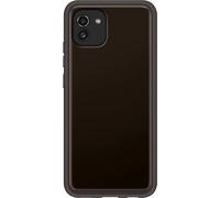 Official Samsung Galaxy A03 Soft Clear Cover Black - EF-QA036TBEGEU