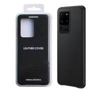 Official Samsung Galaxy S20 Ultra Leather Cover Case Black - EF-VG988LBEGEU
