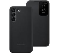 Official Samsung Galaxy S22 Clear View Cover Case Flip Cover - Black