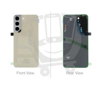 Official Samsung Galaxy S22 S9010 Cream Rear / Battery Cover with Adhesive - ...