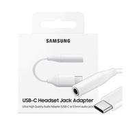 USB-C to 3.5mm Jack Audio Adapter Samsung White Compact Quality Sound