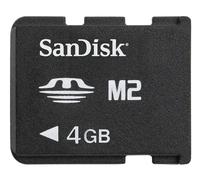 Official Sandisk 4GB M2 Memory Stick Micro Card - Sony PSP Go, SDMSM2-004G-E11M