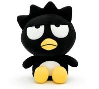 Official Sanrio Badtz Maru Plush Toy 15cm Sitting | Authentic Hello Kitty & Friends Character Doll | Soft Collectible Gift for Kids, Teens, Adults & Sanrio Fans | Black Penguin Made of Polyester