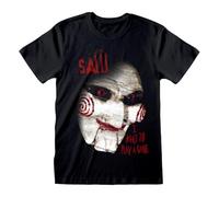 Official Saw Close Up Unisex Black T-Shirt, X-Large
