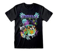 Official Scooby-Doo T-Shirt - Black - Full-Colour Mystery Machine & Gang Graphic - Warner Bros Licensed Adults Unisex Cartoon Tee (UK, Alpha, XL, Regular, Regular)
