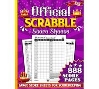 Official Scrabble Score Sheets: Scrabble Score Sheets Booklet | Convenient Scoreboard | Scrabble Score Pads | 130 Pages Large Print 8.5 x 11 inches: ... Keeper Book with Large Size Double Sheets