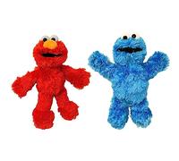Official Sesame Street Plush 8" Suitable from Birth (Elmo + Cookie Monster)