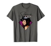 Official Shania Twain Purple Photo T-Shirt, Men, Asphalt Grey, Medium