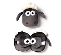 OFFICIAL SHAUN THE SHEEP SUPER SOFT PLUSH TRAVEL CUSHION PILLOW & EYE MASK PUK