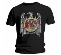 Official Slayer T Shirt Silver Eagle Black Classic Rock Metal Band Tee Unisex
