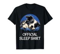 Official Sleep Shirt Border Collie Nightshirt Pajama T-Shirt