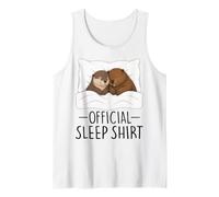 Official Sleep Shirt Otter and Beaver Tank Top