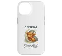 Official Sleep Squad Cute Highland Cow On Moon Case for iPhone 14