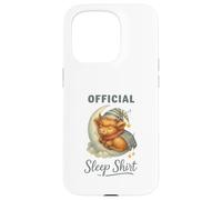 Official Sleep Squad Cute Highland Cow On Moon Case for iPhone 15 Pro