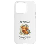 Official Sleep Squad Cute Highland Cow On Moon Case for iPhone 15 Pro Max